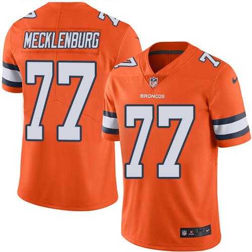 Nike Men & Women & Youth Broncos 77 Karl Mecklenburg Orange Color Rush Limited Jersey,We sell and wholesale Nike Men & Women & Youth Broncos 77 Karl Mecklenburg Orange Color Rush Limited Jersey on line form chian!